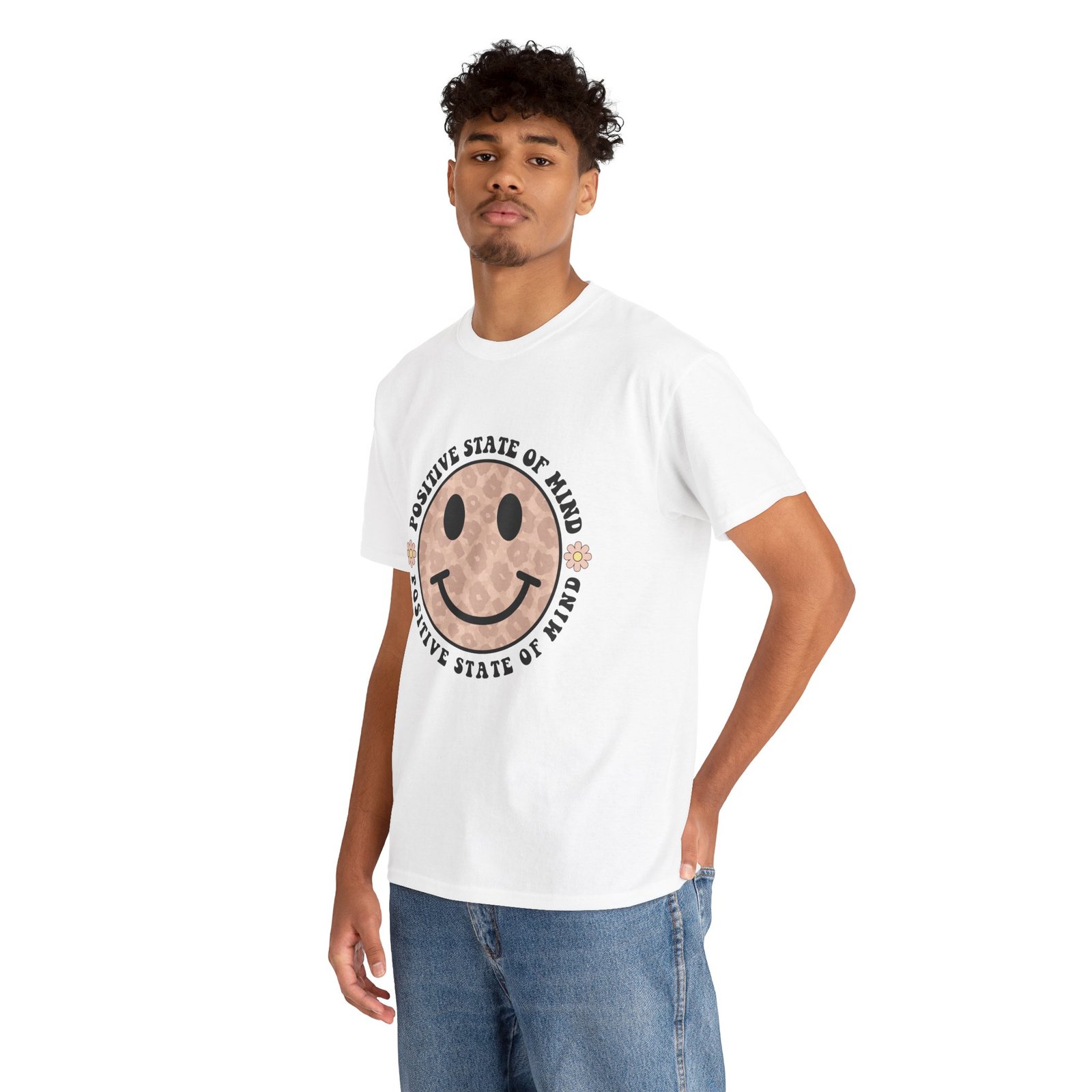 625398854258927319_2048.jpeg Positive Vibes Unisex Tee - Smiley Face, Mental Health Awareness, Gift for Friends, Casual Comfort, Everyday Wear - Image 8