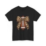 Leopard Bow Football Tee | Unisex Heavy Cotton T-Shirt, Sports Shirt, Game Day Outfit, Fall Fashion, Birthday Gift - Image 10