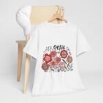 Floral Quote Tee: It's Okay To Not Be Okay, Motivational Gift, Self-Care Apparel, Floral Design Tee, Unisex T-Shirt, Casual Wear