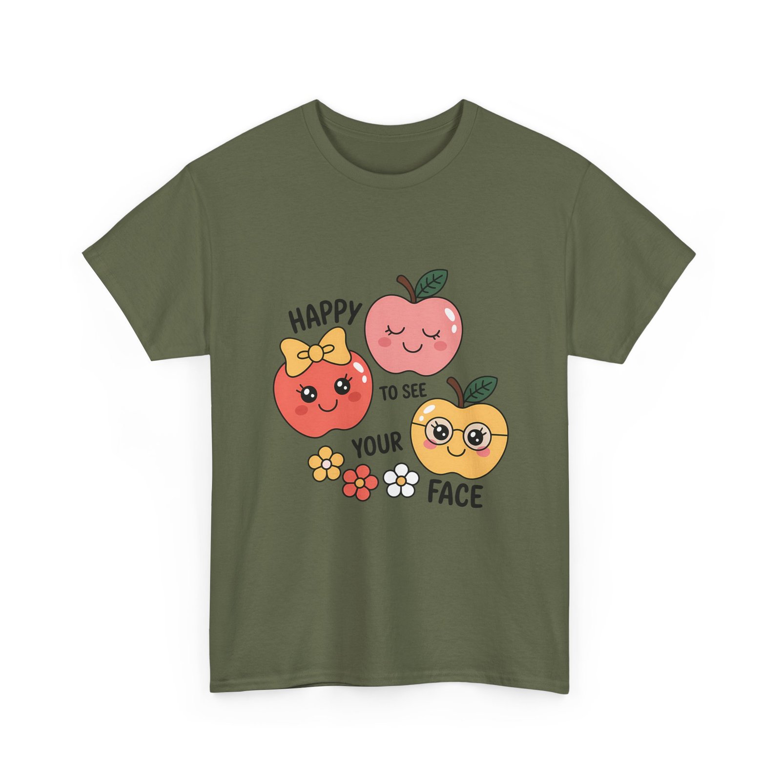 6721344859348619593_2048.jpeg Happy Fruits Unisex Cotton Tee, Cute Graphic Tee, Gift for Friends, Summer Apparel, Positive Vibes Shirt, Fun Casual Wear - Image 16