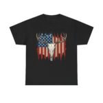 Rustic American Pride Tee, Unisex Heavy Cotton Tee, Perfect for BBQs, Patriotic Events, Outdoor Adventures, Gifts for Hunters - Image 10
