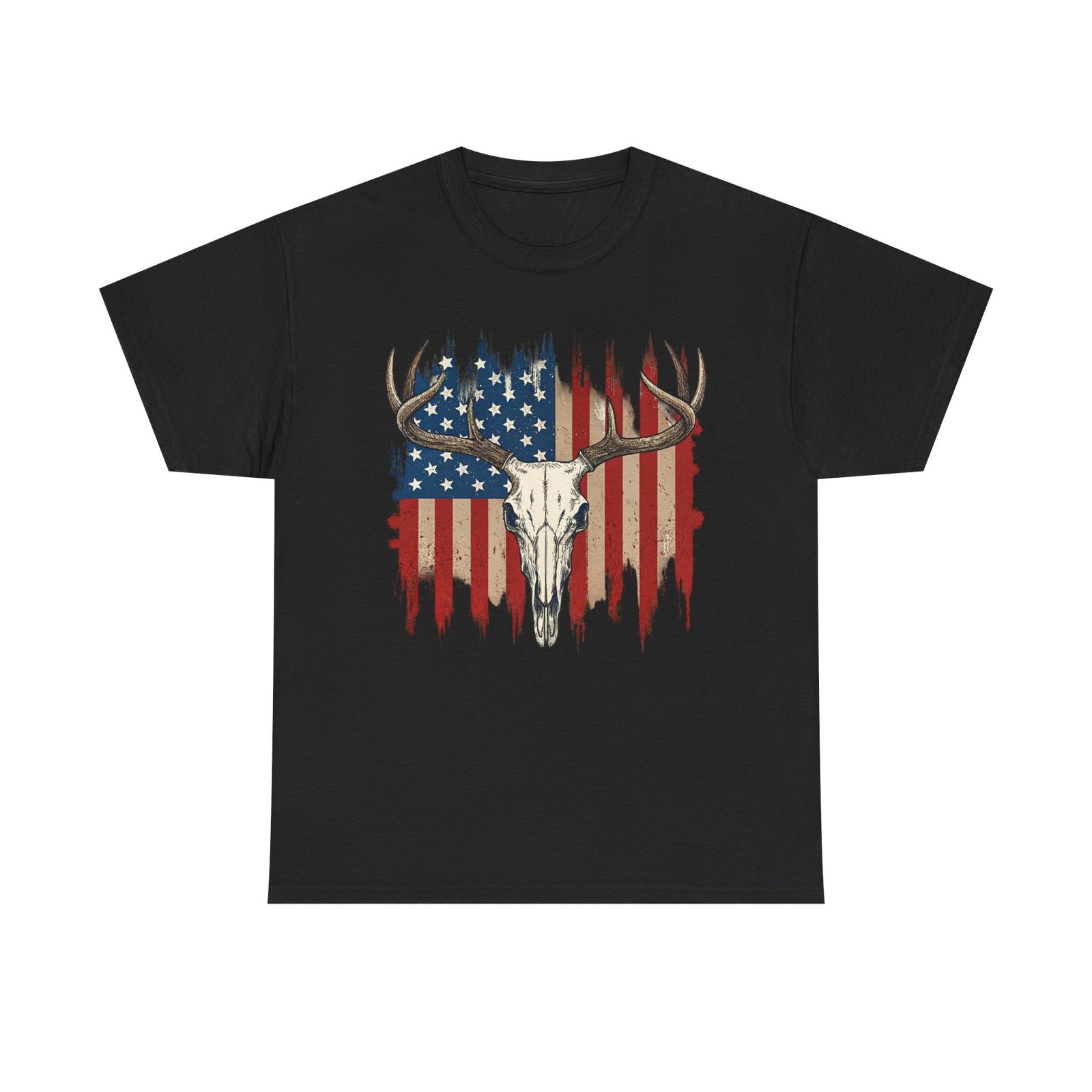 6807968392466951434_2048.jpeg Rustic American Pride Tee, Unisex Heavy Cotton Tee, Perfect for BBQs, Patriotic Events, Outdoor Adventures, Gifts for Hunters - Image 10