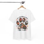 Floral Dog Lover Tee - All You Need Is Love and a Dog, Gift for Dog Parents, Animal Lovers T-Shirt, Pet Adoption Awareness, Casual [...] - Image 5
