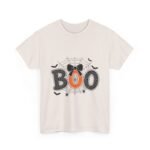 Halloween Boo Unisex Heavy Cotton Tee, Spooky T-Shirt, Fun Halloween Costume, Trick or Treat Shirt, Ghost Print Tee - Image 11