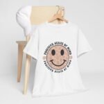 Positive Vibes Unisex Tee - Smiley Face, Mental Health Awareness, Gift for Friends, Casual Comfort, Everyday Wear - Image 6
