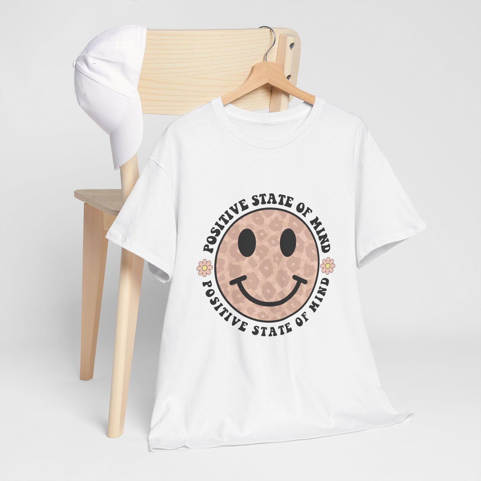 6963549500993393624_2048.jpeg Positive Vibes Unisex Tee - Smiley Face, Mental Health Awareness, Gift for Friends, Casual Comfort, Everyday Wear - Image 6