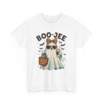 Boo-Jee Ghost Tee - Spooky Chic Unisex Heavy Cotton T-Shirt for Halloween, Ghost Lover Gift, Fall Fashion, Cozy Autumn Vibes, Casual Wear