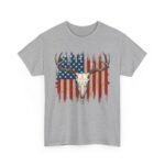 Rustic American Pride Tee, Unisex Heavy Cotton Tee, Perfect for BBQs, Patriotic Events, Outdoor Adventures, Gifts for Hunters - Image 22