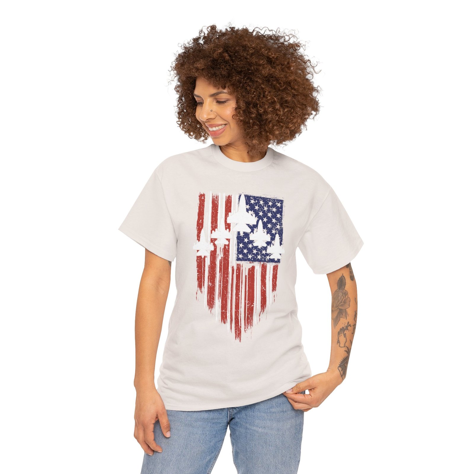 7880867712577264400_2048.jpeg Patriotic Unisex Cotton Tee, Vintage American Flag Shirt, Casual Summer Style, Fourth of July Gift, Everyday Wear - Image 21