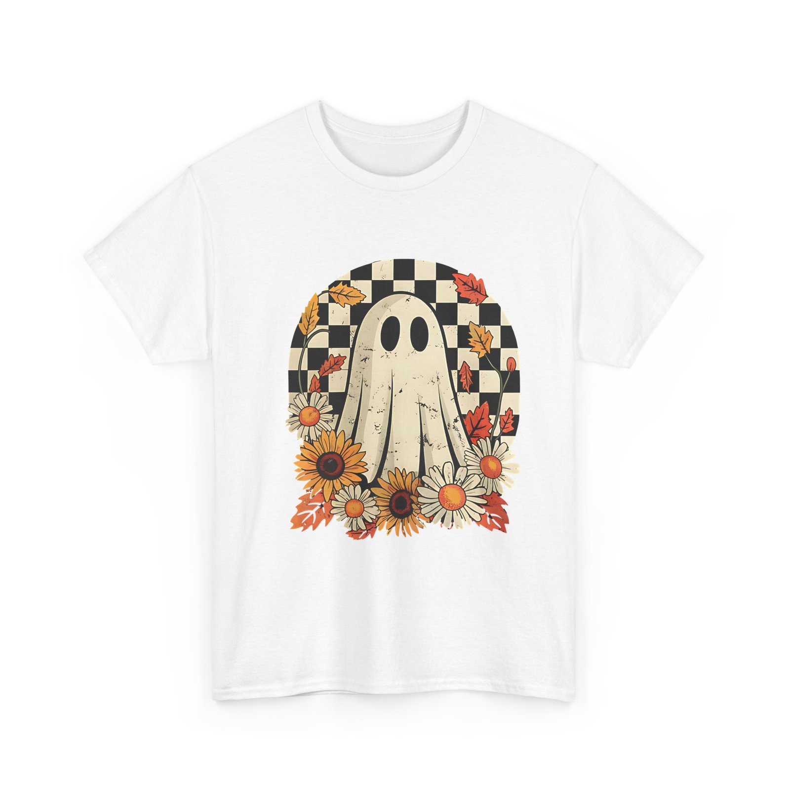 7976072596007521356_2048.jpeg Ghostly Floral Tee | Perfect for Halloween, Casual Wear, Gifts, Fall Fashion, and Everyday Comfort - Image 3