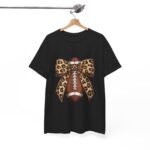 Leopard Bow Football Tee | Unisex Heavy Cotton T-Shirt, Sports Shirt, Game Day Outfit, Fall Fashion, Birthday Gift - Image 12