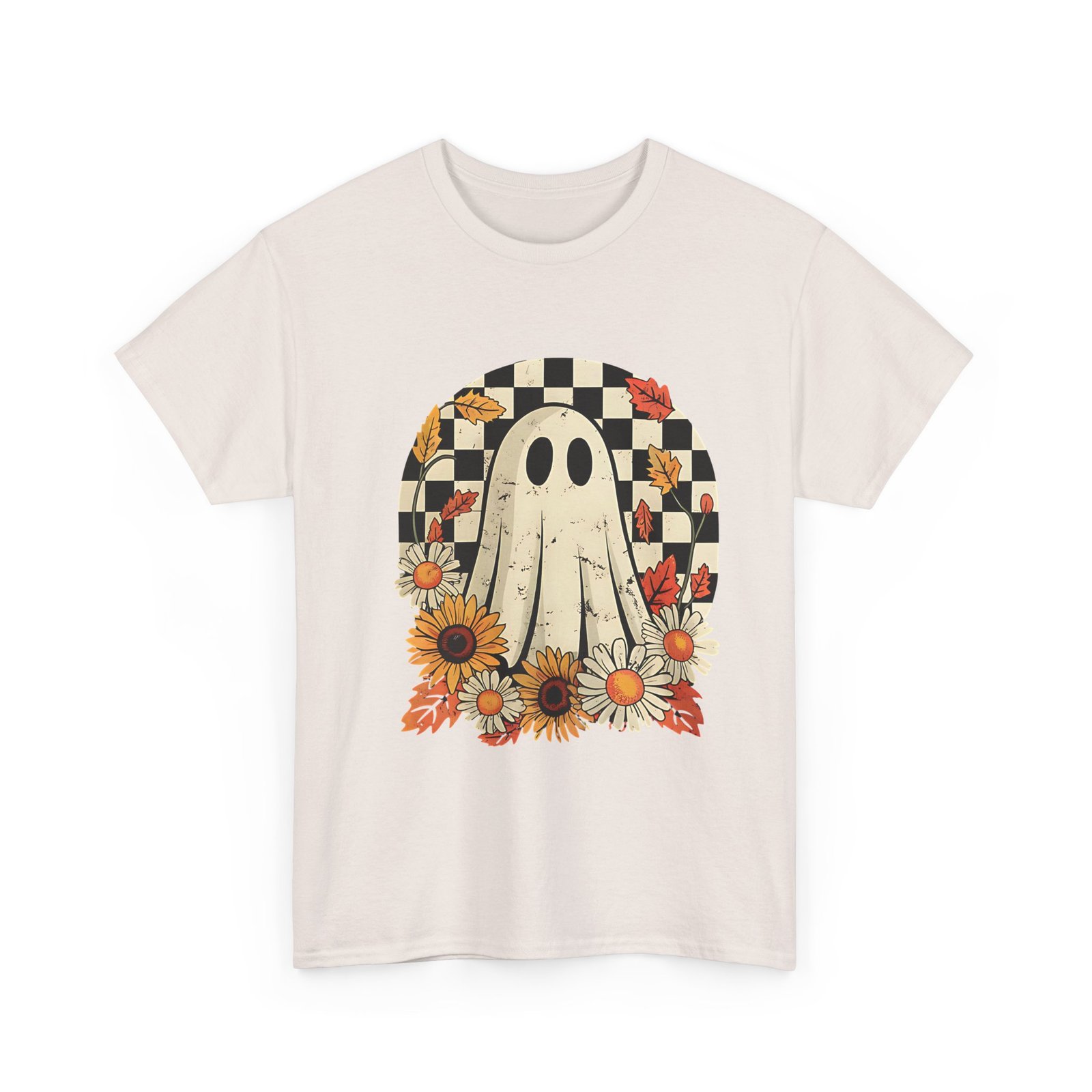 9282093754090615664_2048.jpeg Ghostly Floral Tee | Perfect for Halloween, Casual Wear, Gifts, Fall Fashion, and Everyday Comfort - Image 9