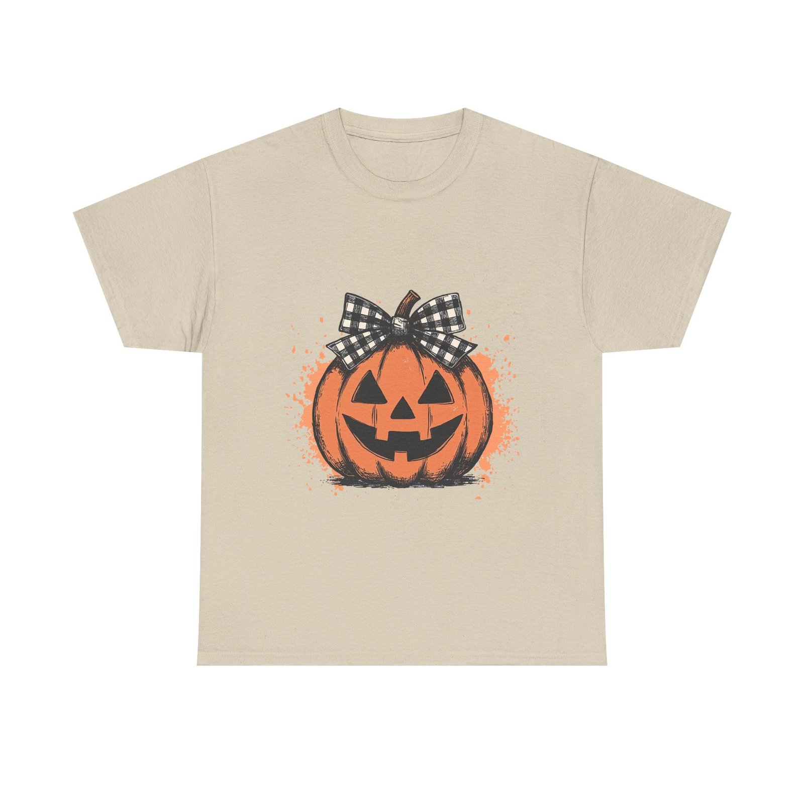 9515815606321788122_2048.jpeg Halloween Pumpkin Graphic Tee, Unisex Cotton T-Shirt for Fall, Halloween Party Outfit, Funny Pumpkin Shirt, Autumn Apparel - Image 9