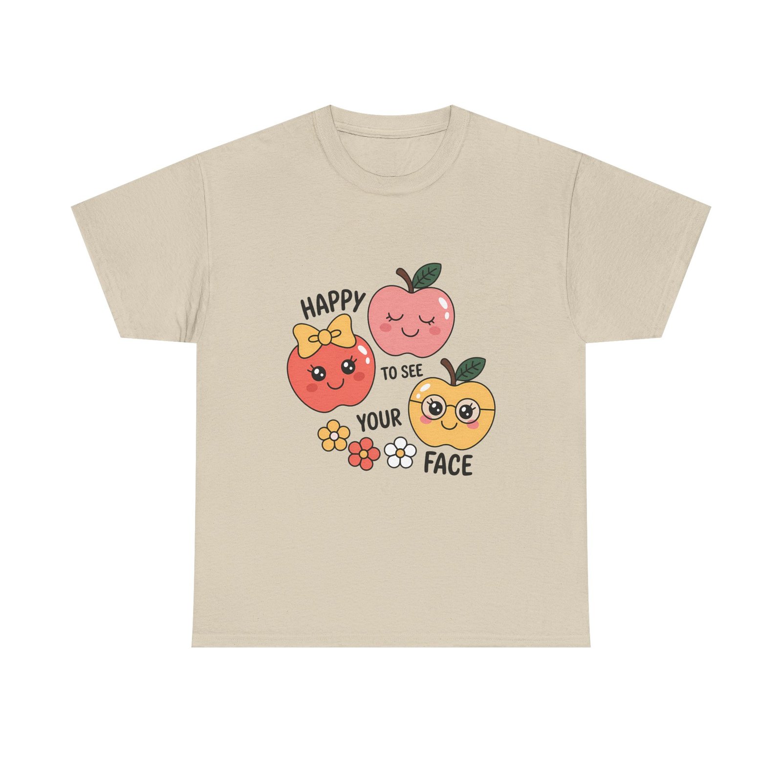 9654106861472573299_2048.jpeg Happy Fruits Unisex Cotton Tee, Cute Graphic Tee, Gift for Friends, Summer Apparel, Positive Vibes Shirt, Fun Casual Wear - Image 10